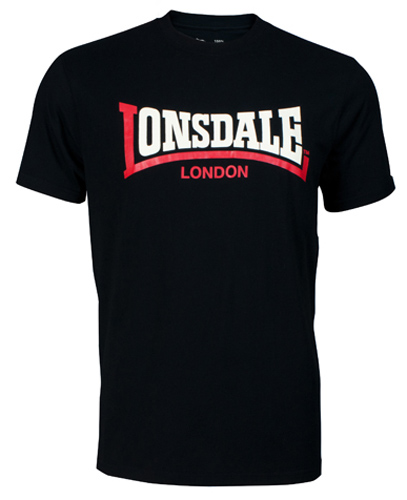 CAMISETA LONSDALE TWO TONE NEGRA